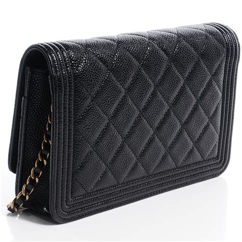 chanel le boy caviar wallet|Chanel Caviar Quilted Boy Wallet on a Chain .